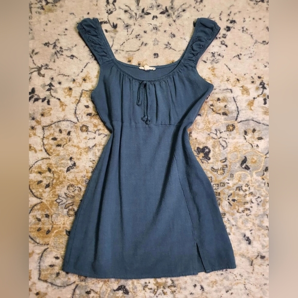 La Hearts Dresses & Skirts - LA Hearts denim blue coquette mini dress